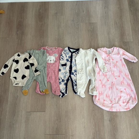 Carter's Other - Carters Disney Wonder Nation Baby Clothing Lot 3-6 Months Bodysuits 6 Pieces